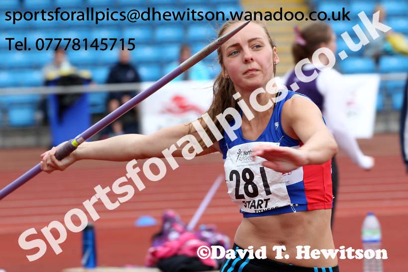 Womens  senior javelin, Northern Senior and Under-20s Track and Field Champs., Manchester. Photo: David T. Hewitson/Sports for All Pics